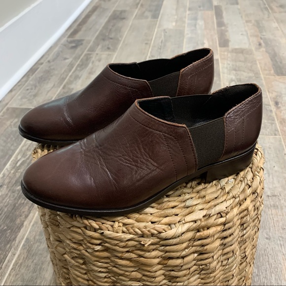 L’intervalle Made in Spain Genuine Leather Slip On Shooties Shoes - Picture 3 of 7